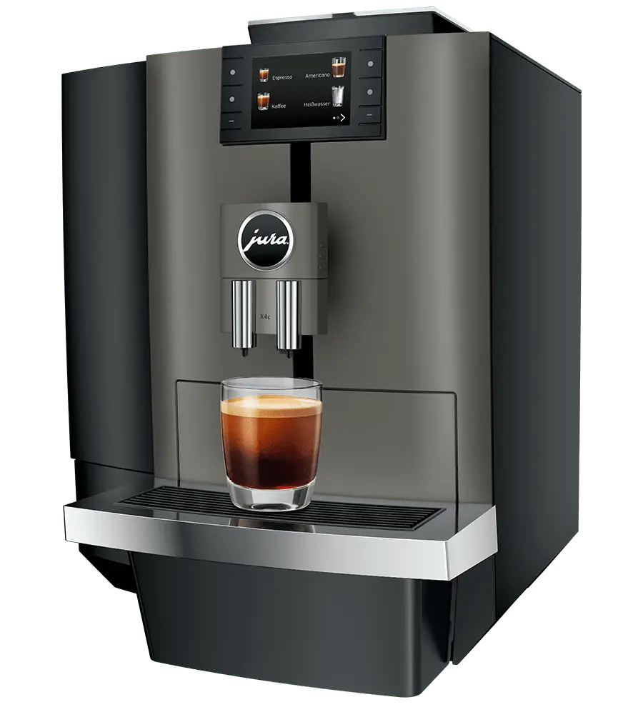 Jura X4c - Dark Inox (EA) Der telemetriefähige Profi für Pure Coffee