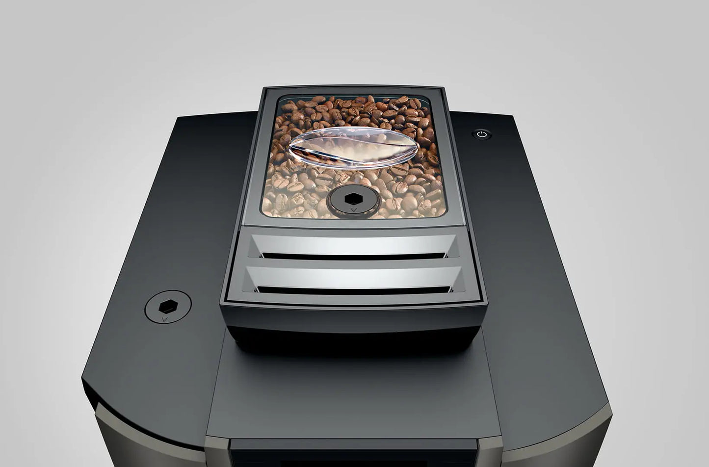 Jura W4 - Dark Inox (EA) Pure-Coffee-Vollautomat in kompakter Businessgröße