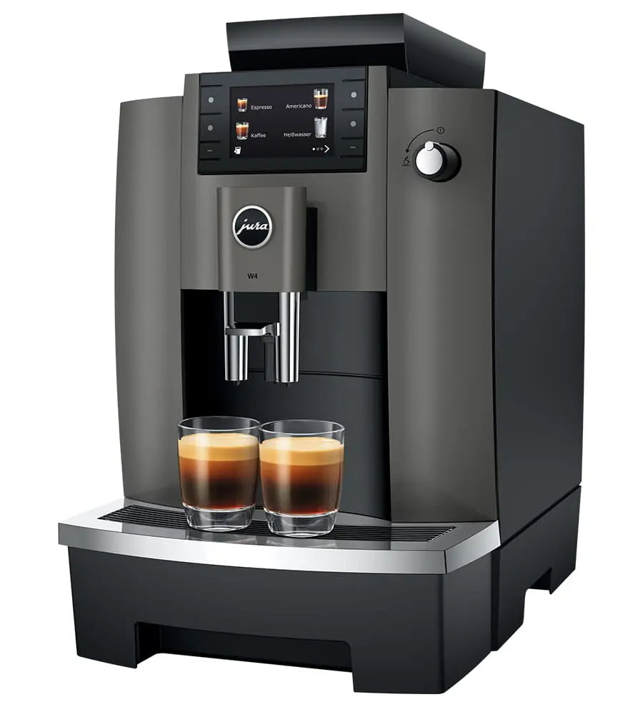 Jura W4 - Dark Inox (EA) Pure-Coffee-Vollautomat in kompakter Businessgröße