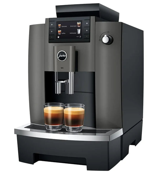 Jura W4 - Dark Inox (EA) Pure-Coffee-Vollautomat in kompakter Businessgröße