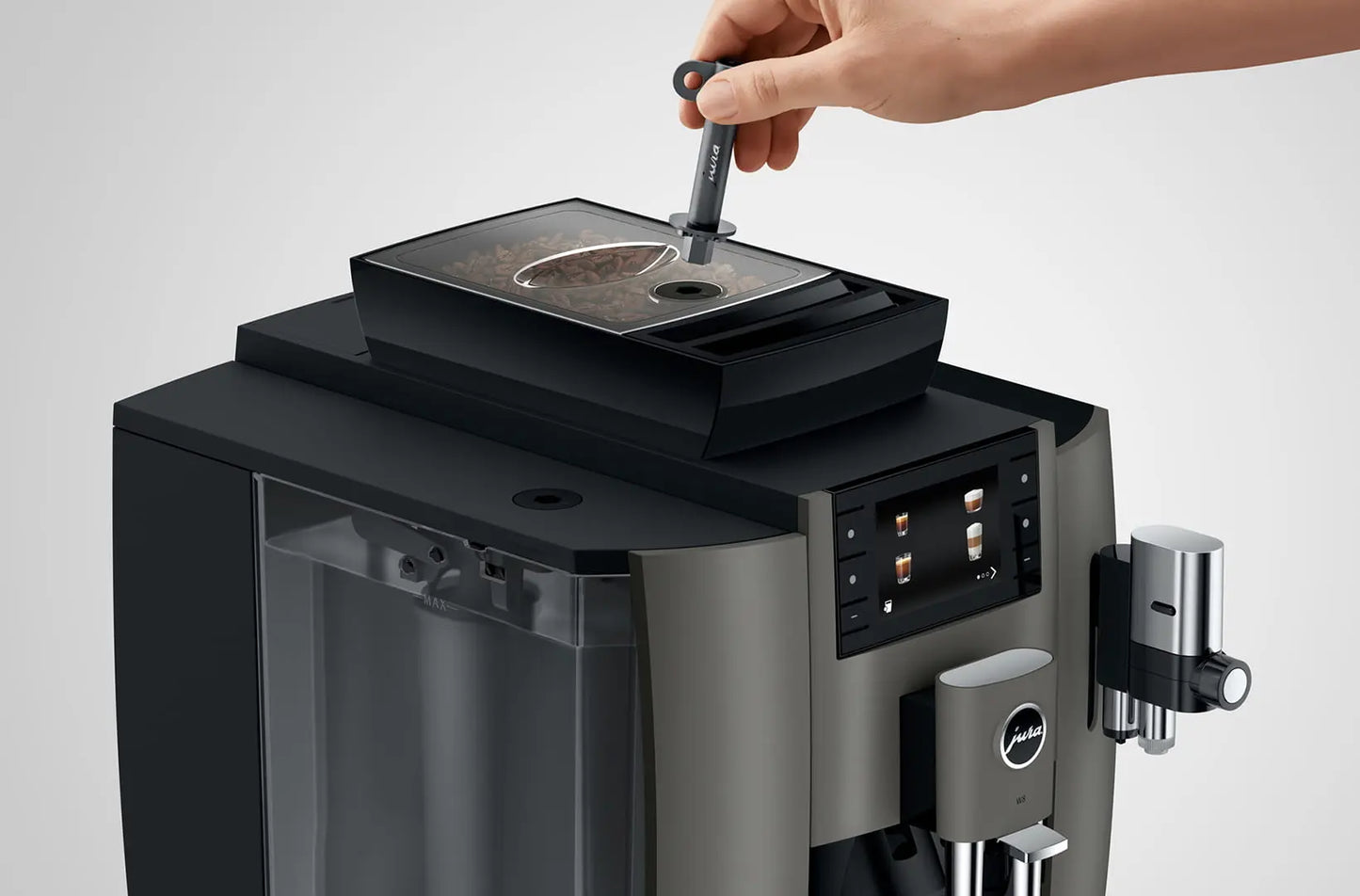 Jura W8 - Dark Inox (EA) Der kompakte und vielseitige Profi