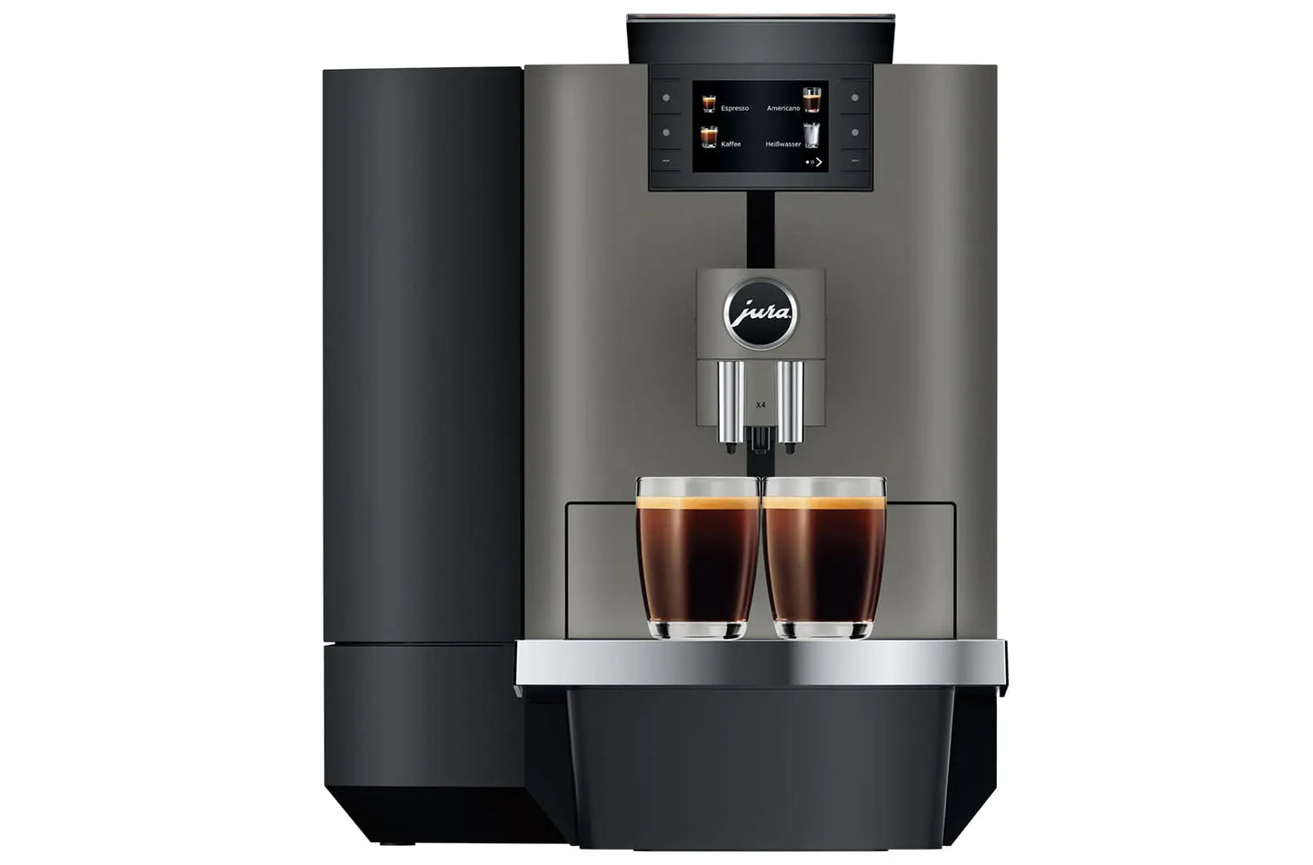 Jura X4 - Dark Inox (EB) Der telemetriefähige Profi für Pure Coffee