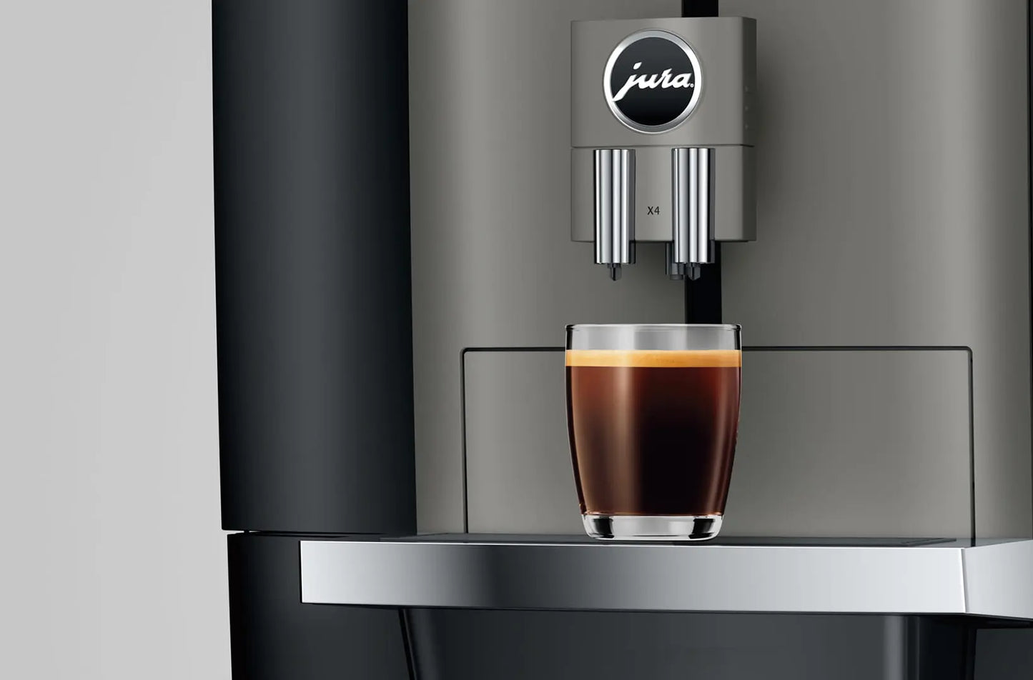 Jura X4 - Dark Inox (EB) Der telemetriefähige Profi für Pure Coffee