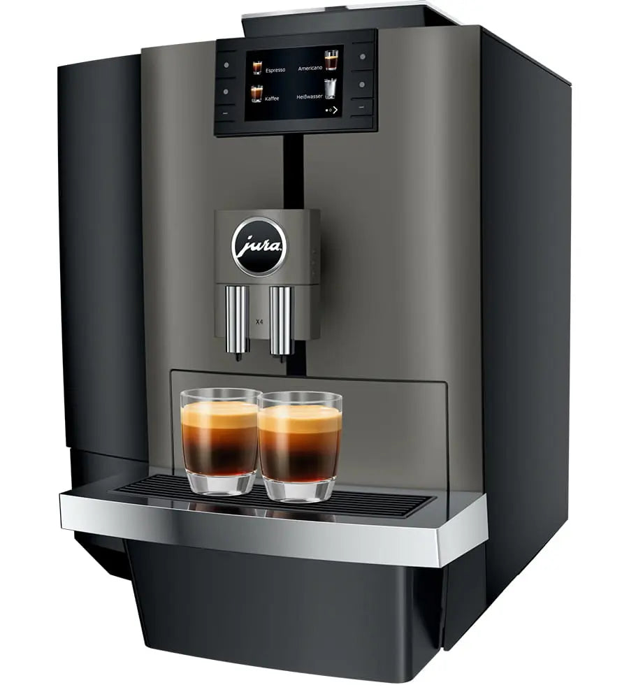 Jura X4 - Dark Inox (EB) Der telemetriefähige Profi für Pure Coffee